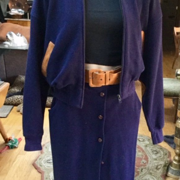 Blue knit 2 Piece - Picture 1 of 2